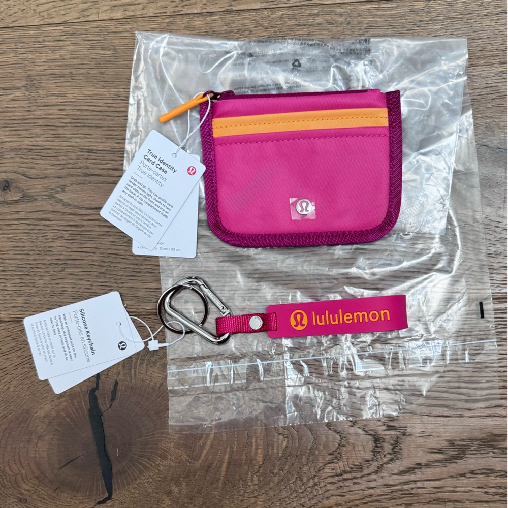 Lululemon Raspberry Coulis/ Mango Dream Accessory bundle - NWT